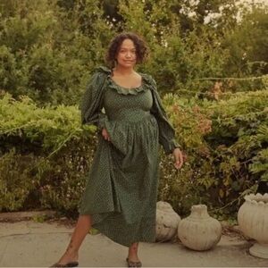 Doen zarina dress in forest parc monceau